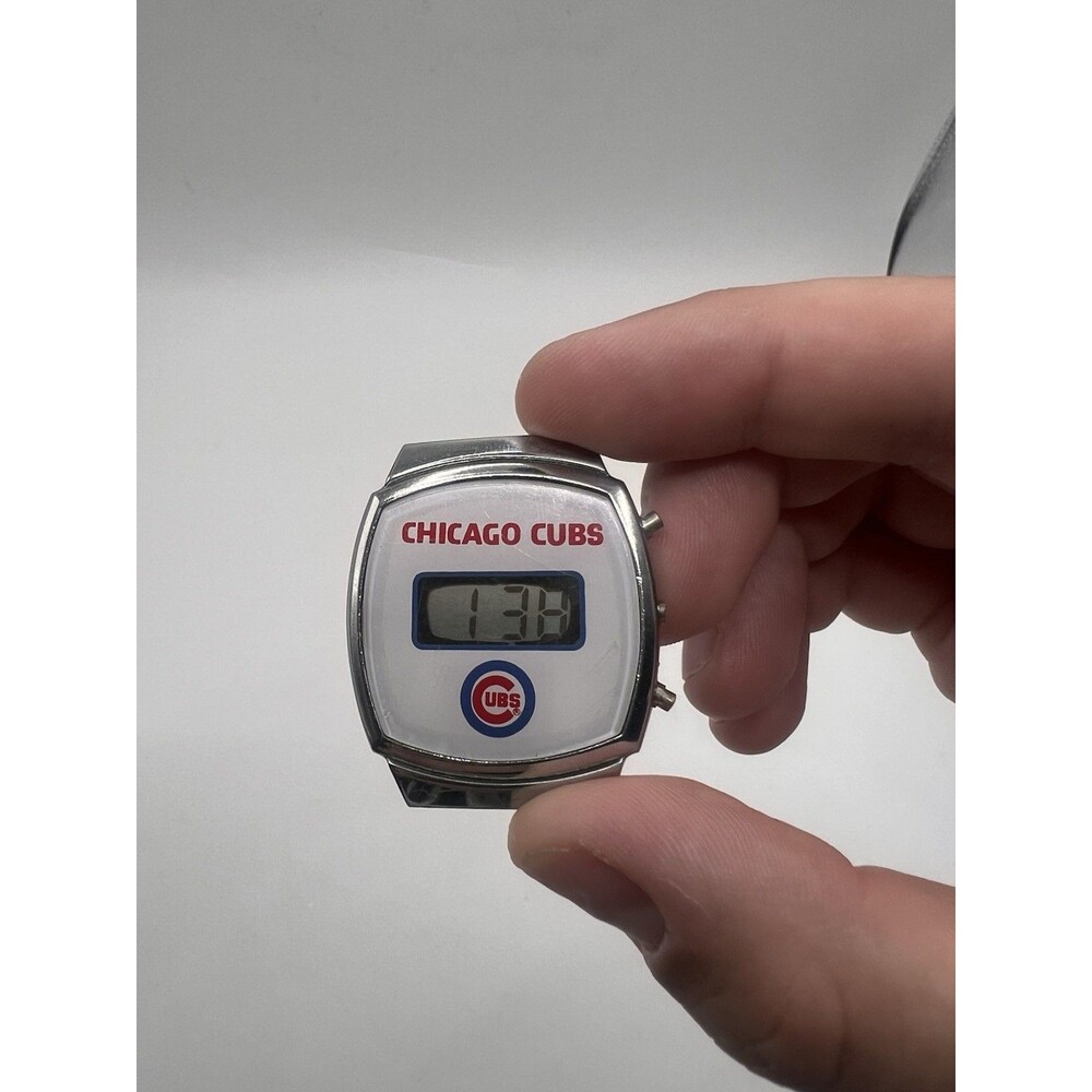 Vintage Chicago Cubs Digital Watch Head Only Runs New Battery MLB Baseball